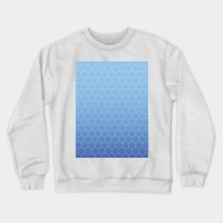 Blue honeycomb Crewneck Sweatshirt